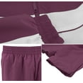 thumbnail image 2 of Men's Casual Running Working Out Jogging Gym Fitness Straight Leg Tracksuit Set (Maroon, XL), 2 of 2