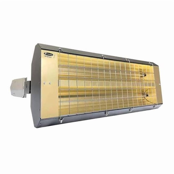 Infrared Quartz Electric Heater, 1 Phase, Galvanized Steel, 480V AC