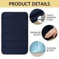 thumbnail image 5 of Semfri Navy Blue Memory Foam Bathroom Mat 20 x 32 inch Bathroom Rugs Bath Rug for Bathroom Floor Shower Tub, 5 of 6