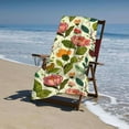 thumbnail image 4 of PHYHOO Floral Pattern Beach Towels Oversized Beach Towel for Adults Extra Large Beach Towel Towel for Outdoor Travel Swim Pool Camping 30x60in, 4 of 8