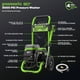 thumbnail image 2 of Hidrolavadora Greenworks de 80 V y 3000 PSI (2,0 GPM), (2) baterías de 4,0 Ah y cargador rápido de dos puertos. Potente para eliminar la suciedad y mugre de revestimientos, cercas, patios, entradas de, 2 of 5