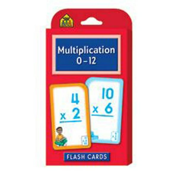 SCHOOL ZONE Publiant des Cartes de MULTIPLICATION 0-12 FLASH