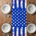 thumbnail image 6 of American Flag Table Runner - 70 Inch Long, Kitchen Dining Table Runner Dresser Scarves, Independent Day Bird Patriotic Vintage Farmhouse Decor for Coffee Tables Wedding Party Banquet, 6 of 8