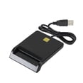 thumbnail image 1 of USB 2.0 Lector de tarjetas inteligente inteligente ATM externo / IC / ID electrónico / CAC / Impuestos / Lector de tarjetas bancarias Advancent EL2559-00B, 1 of 2