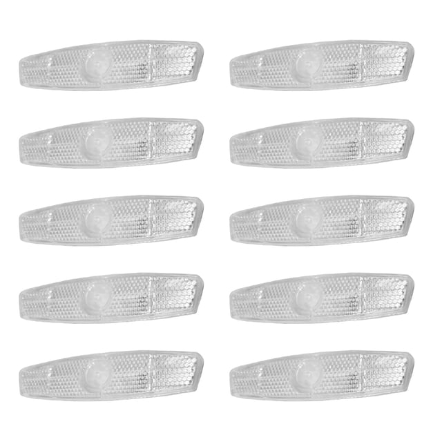 Greeniant Reflectores de radios para rueda de bicicleta, 10 piezas, tiras reflectantes de seguridad para motocicletas, MTB, carretera de Ciclismo Weiß