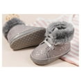 thumbnail image 5 of HsdsBebe Baby Boys Girls Shoes Infant Furry Boots Winter Booties for First Walker 0-18M, 5 of 9