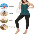 thumbnail image 3 of CHOK Camisoles à Soutien-Gorge Intégré pour Femmes, Bretelles Spaghetti Ajustables, Débardeur Sans Manches, Hauts d'Été, 3 of 6