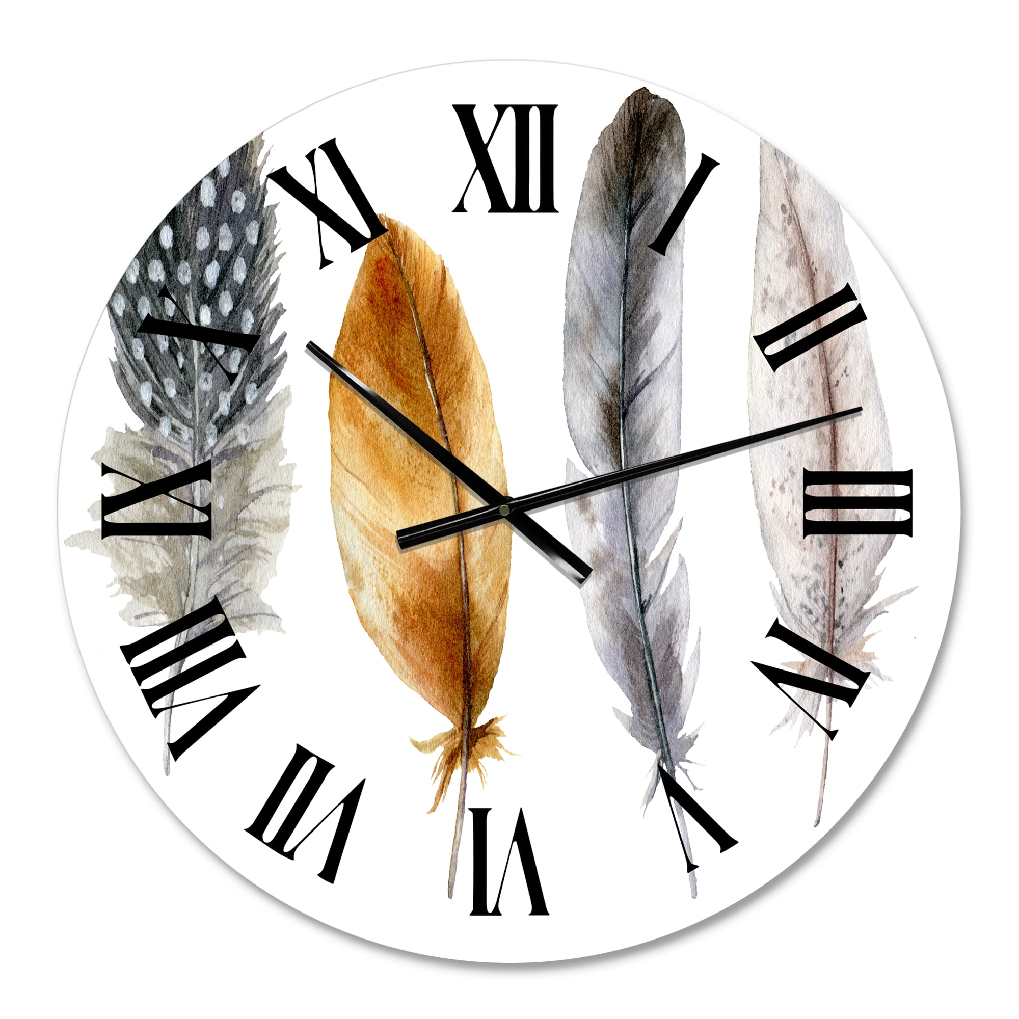 Designart 1 in Quartz Bohemian Wall Clock