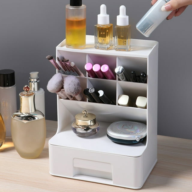 1 Pcs Stationery Case, Large Capacity DIY Pen Holder Storage Box Desktop Stationary Storage Rack, Pen Organizer Caddies for Office, Home and School Supplies