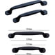 thumbnail image 2 of 10pcs Black Cabinet Handle 96mm Furniture Handle-kitchen Cabinet Door Cupboard Pulls96mm, 2 of 2