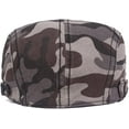 thumbnail image 4 of CoCopeaunts Newsboy Cap Vintage Classic Camo Beret Unisex Newsboy Hat Adjustable Cotton Retro Beret Cap Cabbie Driver Ivy Caps, 4 of 7
