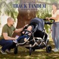 thumbnail image 4 of Dream On Me Track Tandem Stroller- Face to Face Edition, Slate, 4 of 25