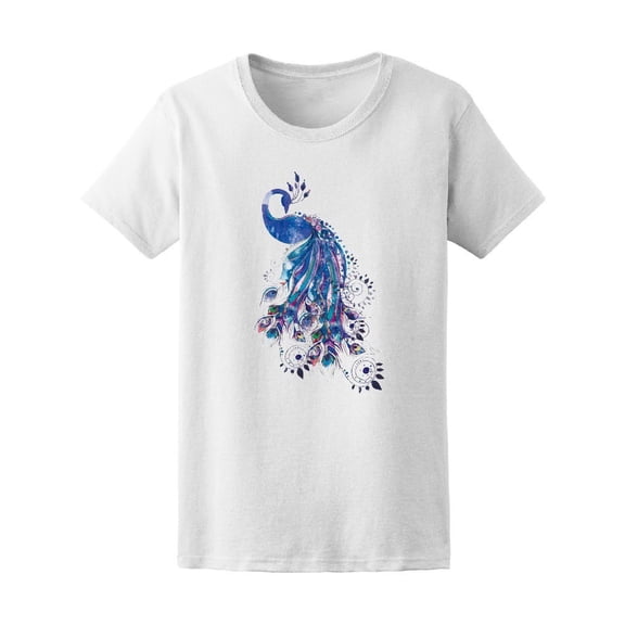 Beautiful Bird Peacock Tee Women's -Image by Shutterstock