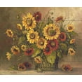 thumbnail image 1 of Tile Mural Kitchen Backsplash - BM-Sunflower Bouquet - by Barbara Mock, 1 of 1