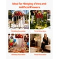 thumbnail image 6 of VEVOR Wedding Flower Stand, 10PCS 23.62-inch Column Flower Stand, Floral Stands with Metal Laminate, Cylindrical Cubic Floral Display Rack for Wedding, Party, Birthday, Home, Gold Centerpiece Stands, 6 of 9