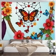 thumbnail image 4 of RKSupls Tapestry Wall Hanging Art, Butterfly Floral Dreamcatcher Boho Colorful Tapestry Decoration for Daily Bedroom, Dorm, Living Room, Apartment Hallway Home Decor, 4 of 5
