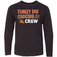 thumbnail image 3 of Inktastic Thanksgiving Turkey Day Cooking Crew with Turkey and Pumpkin Pie Long Sleeve Youth T-Shirt, 3 of 5