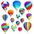 thumbnail image 2 of VWAQ Hot Air Balloons Vinyl Wall Decals for Kids Rooms Nursery Stickers Decor 15Pcs - TTC4-P, 2 of 2