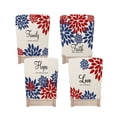 thumbnail image 2 of Patriotic Chair Covers Set of 4 for Independence Day and Memorial Day Decorations, American Flag Design Polyester Chair Back Covers for Home Kitchen Dining Party Holiday, 2 of 6