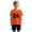AB730 Orange, variant on Bainana Girls T Shirts Rugby Print Short Sleeve Tops Big Kids Breathable Summer Tshirts