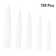thumbnail image 3 of OULII 120Pcs Transparent Artificial Nails Sturdy Fake Nail Extensions for Easy Creative Nail Art, 3 of 6