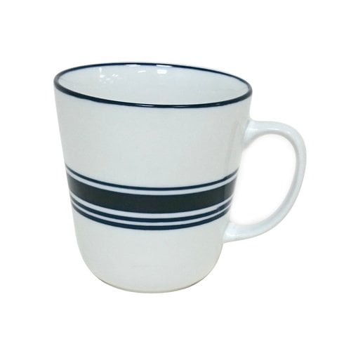 mainstays home multi band blue coffee cup 