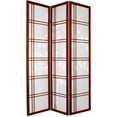thumbnail image 1 of Oriental Furniture 72'' x 42'' Bamboo Tree Double Cross Shoji 3 Panel Room Divider, 1 of 4
