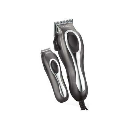 Wahl Deluxe Chrome Pro Corded Clipper Men's Haircut Trimmer Kit with Storage Case, Male, 79650-1301