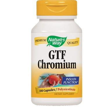 Nature's Way GTF Chromium, 100 Ct