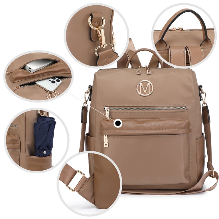 MKP Women Nylon Water Resistant Backpack Purse Convertible  display picture 1