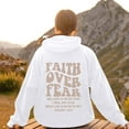 thumbnail image 5 of Christian Hoodies for Women 2025 Faith Over Fear Y2K Graphic Hoodie with Pockets Hooded Sweatshirt Women Pullover, 5 of 8
