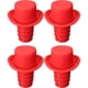 thumbnail image 1 of UPGRATOR 4Ud Tapones De Silicona Para Botella De Vino Color Sombrero Para Fiestas, 1 of 8