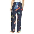 thumbnail image 3 of Fotbe Cartoon Dinosaur Scooter Sport Blue Women's Pajama Pants,Sleepwear Pants,Pj Bottoms Drawstring And Pockets-Large, 3 of 9