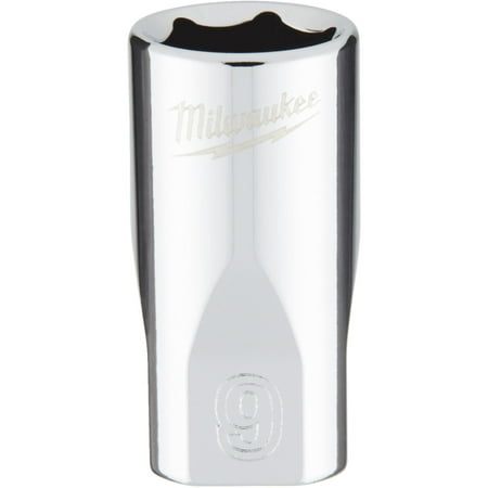 UPC: 0045242565450 | Milwaukee-45-34-9035 1/4 in. Drive 9mm Metric 6-Point Socket