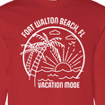 thumbnail image 4 of Inktastic Summer Vacation Mode Fort Walton Beach Florida Long Sleeve T-Shirt, 4 of 5