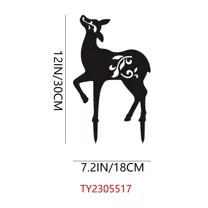 1pc Metal Deer Stake Statue - Beautiful Outdoor Decoration for Garden Party Decor for Home Garden Yard Art Patio Decorations