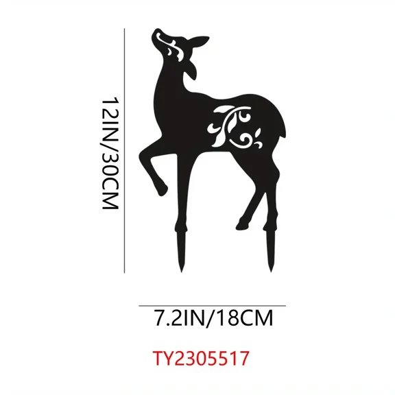 1pc Metal Deer Stake Statue - Beautiful Outdoor Decoration for Garden Party Decor for Home Garden Yard Art Patio Decorations