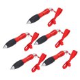 thumbnail image 3 of 5pcs Big Fat Pens Red Body Retractable Big Fat Ballpoint Pens with Hanging Rope for Arthritis, 3 of 5