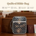 thumbnail image 7 of Xixirimido Eagle & Cross Print Bible Cover Case for Women, Quilted Bible Cover Bag with Handle, Bible Carrying Case Study Supplies Accessories for Men, 7 of 7