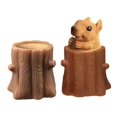 thumbnail image 1 of 2 bolsas ocupadas para mentes curiosas, perezosos en tocón de árbol, mira un juguete elástico, calmante y calmante para la ansiedad, 1 of 5