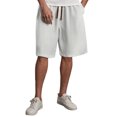 thumbnail image 3 of Shorts Men 5 Inch Plus Size Cool Silk Quick Dry Shorts Loose Fit Lightweight Sports Beach Casual Summer Shorts White L, 3 of 6