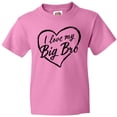 thumbnail image 3 of Inktastic I Love My Big Bro in Black Chalk Heart Youth T-Shirt, 3 of 5