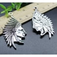 thumbnail image 2 of U8MO Wholesale Jewelry Making DIY Chief Alloy Charms Pendants 55*27mm 2/10pc-10pcs, 2 of 7