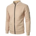 thumbnail image 5 of Yokua Men's coat Casual Fit Baseball Letterman coat Boys Bomber coat, 5 of 11