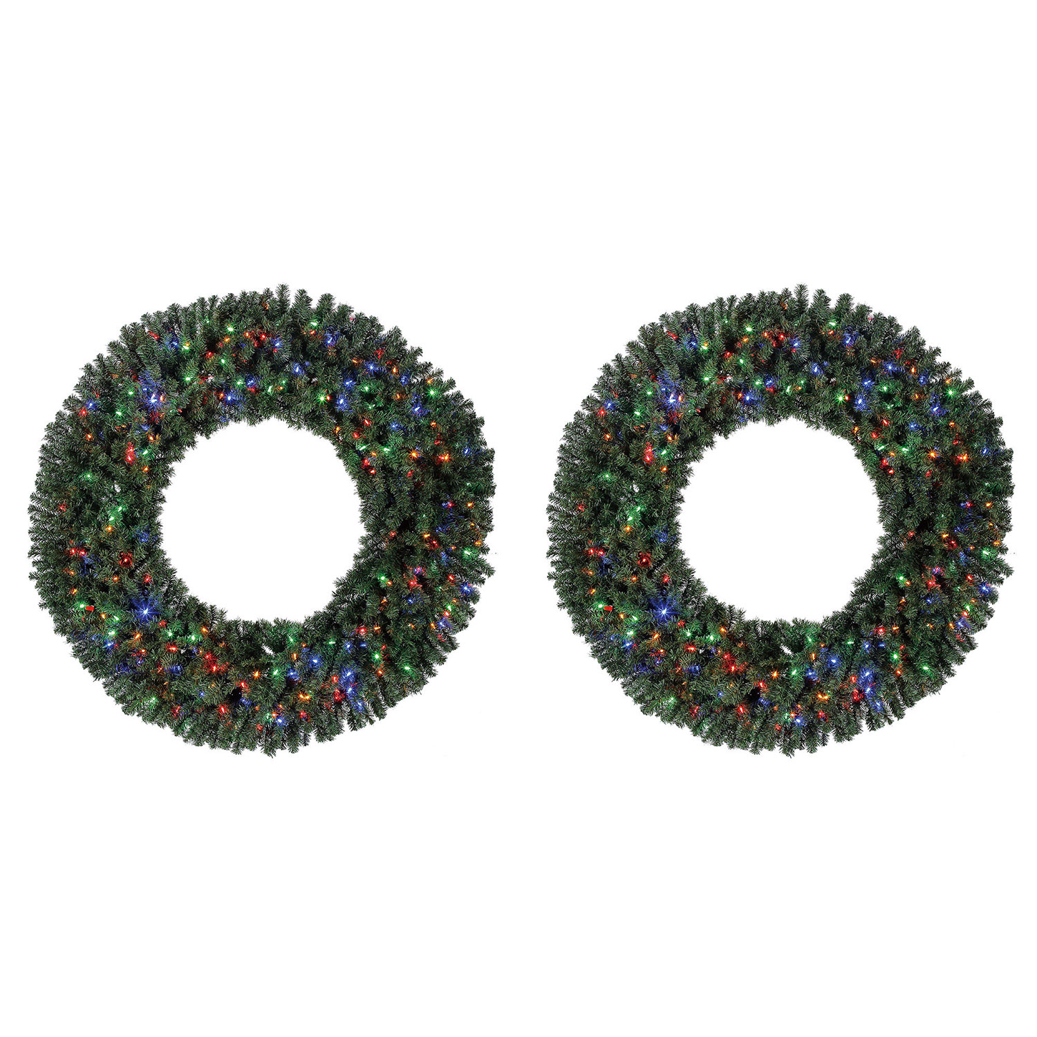 60 Inch Lighted Christmas Wreath 