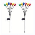 thumbnail image 1 of Lámpara de césped solar con interruptor automático de luz de tierra de bola de colores 2 piezas para el jardín de su casa Tmvgtek Para estrenar, 1 of 8