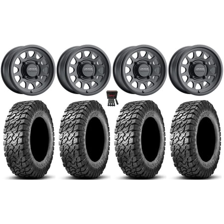 Method 414 15 Wheels Black +38mm 30 Predator Tires Can-Am Maverick X3 / Honda Pioneer 1000 / Talon