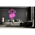 thumbnail image 2 of Glowneon Jesus Saves Neon Sign, Cross Jesus LED sign, 2 of 4