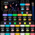 thumbnail image 1 of Set de pintura Glow in The Dark X ARTY HUB, 15 colores, 60 ml, con pinceles, 1 of 6