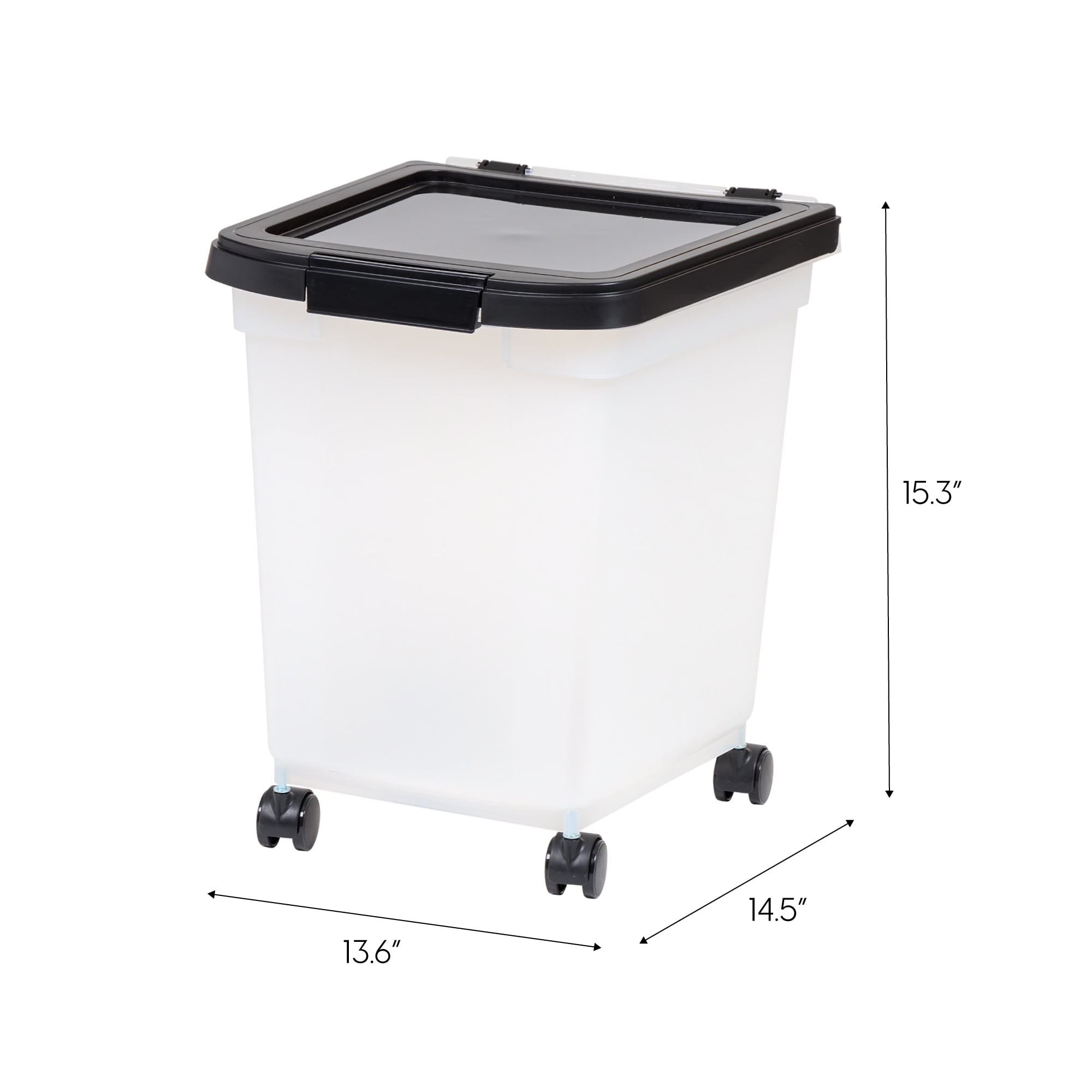 IRIS 25 Lbs. Airtight Pet Food Container | Dog & Cat Food Storage Bin